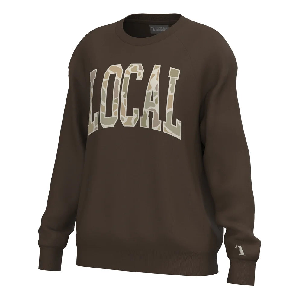 Local Girl Local Girl Crescent Crew - Espresso