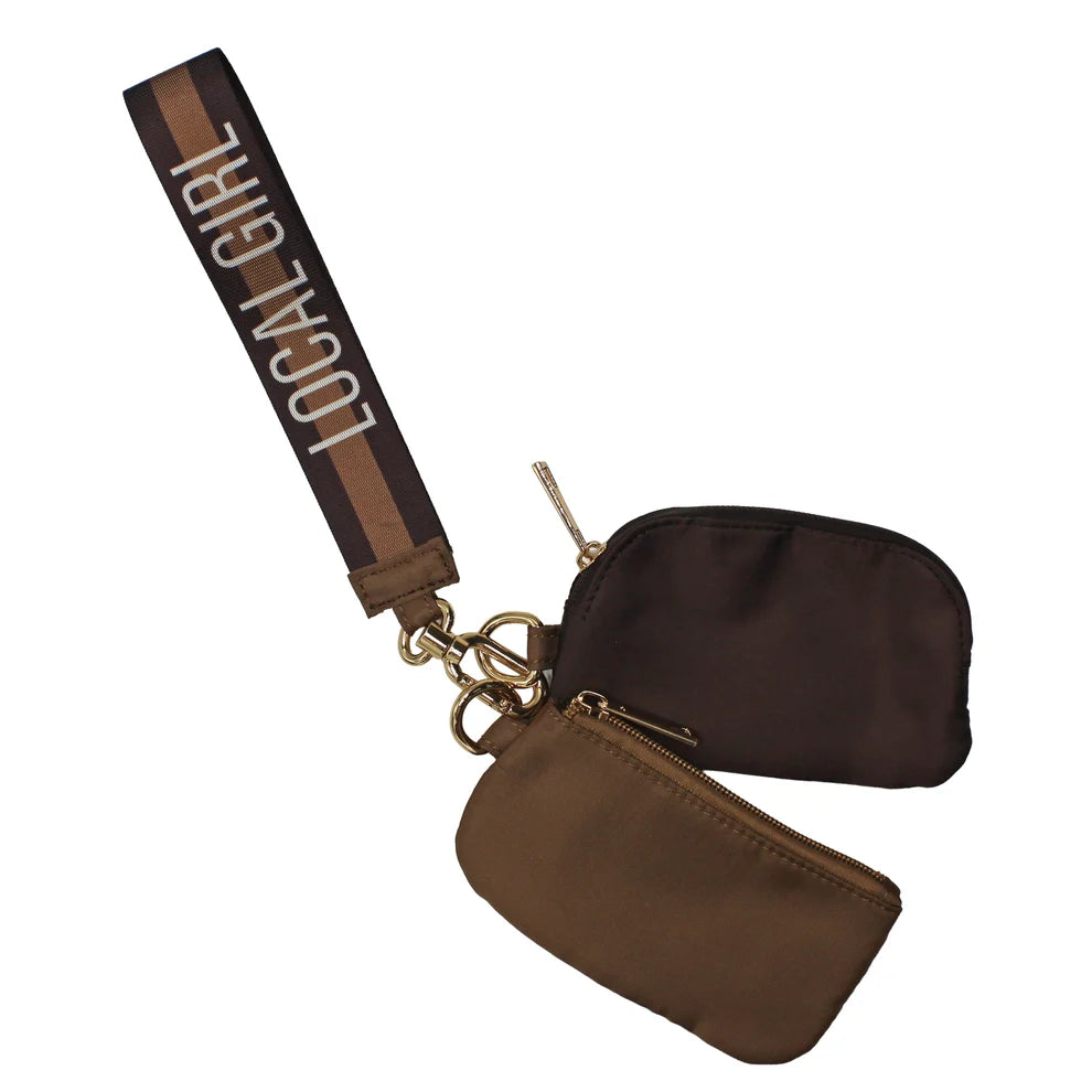 Local Girl Dual Wristlet - Espresso