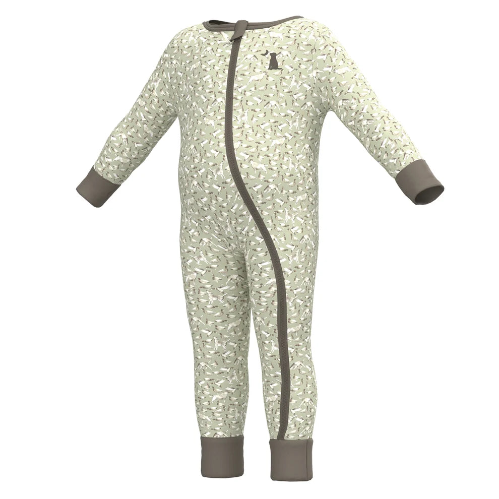 Local Boy Baby Bodysuit - Green Duck Dog
