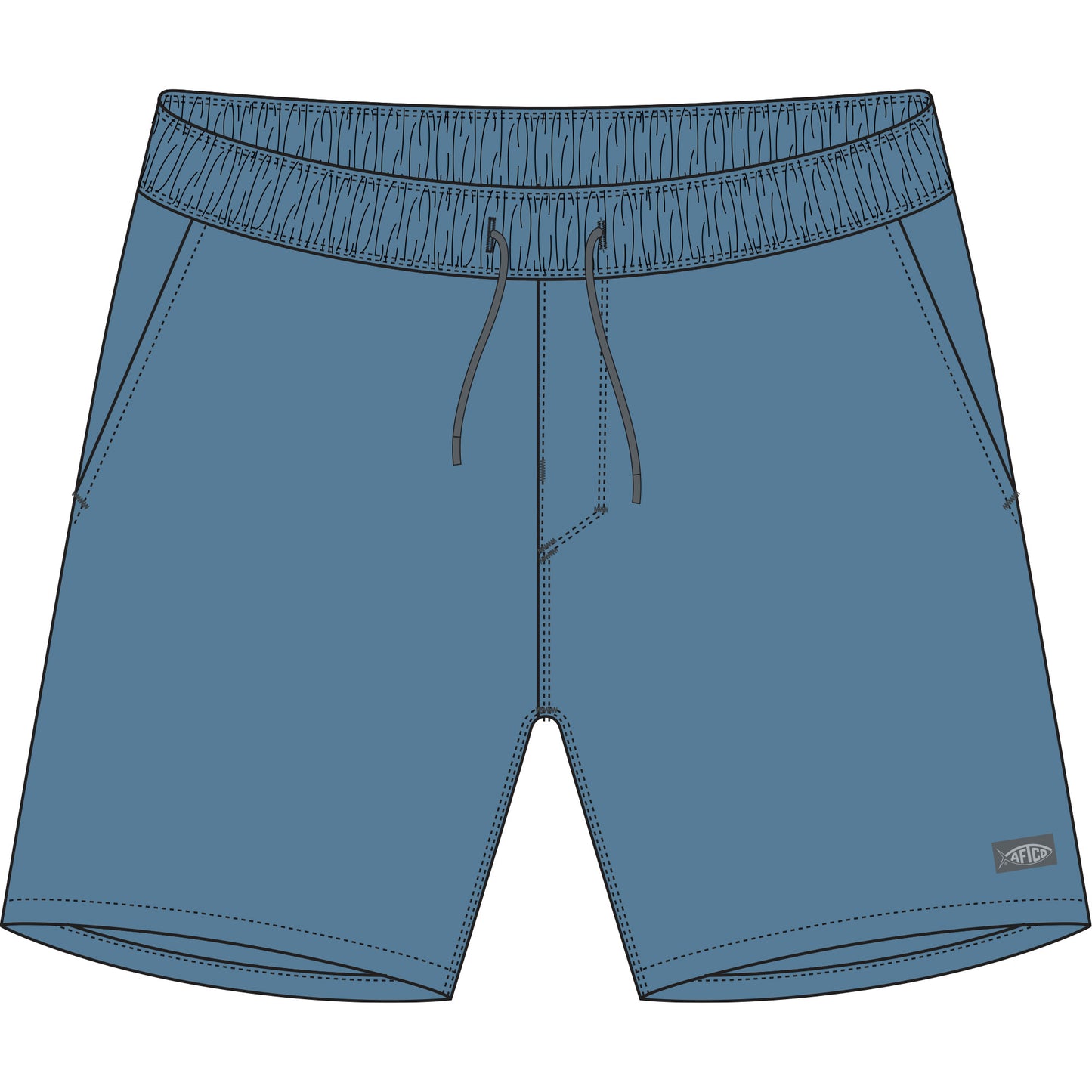Aftco Youth Stike Shorts - Air Force Blue