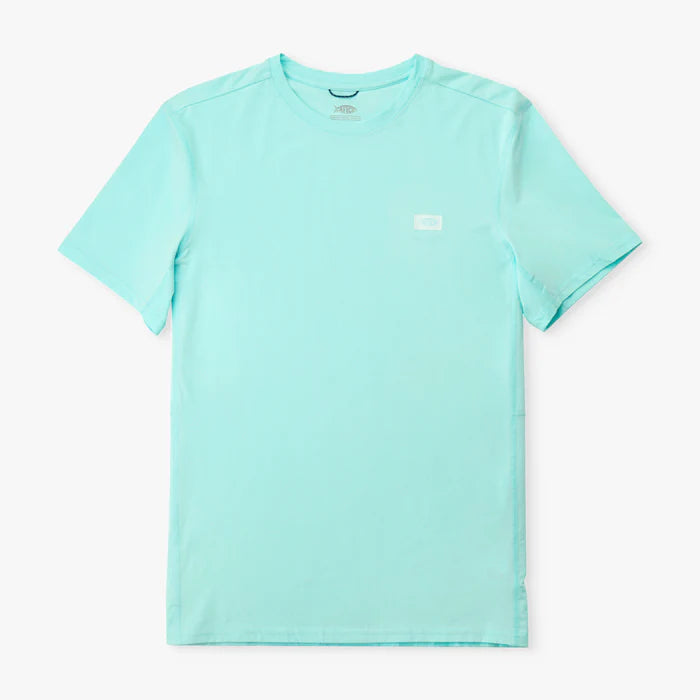 Aftco Air O Mesh S/S Shirt - Shoreline Blue Heather