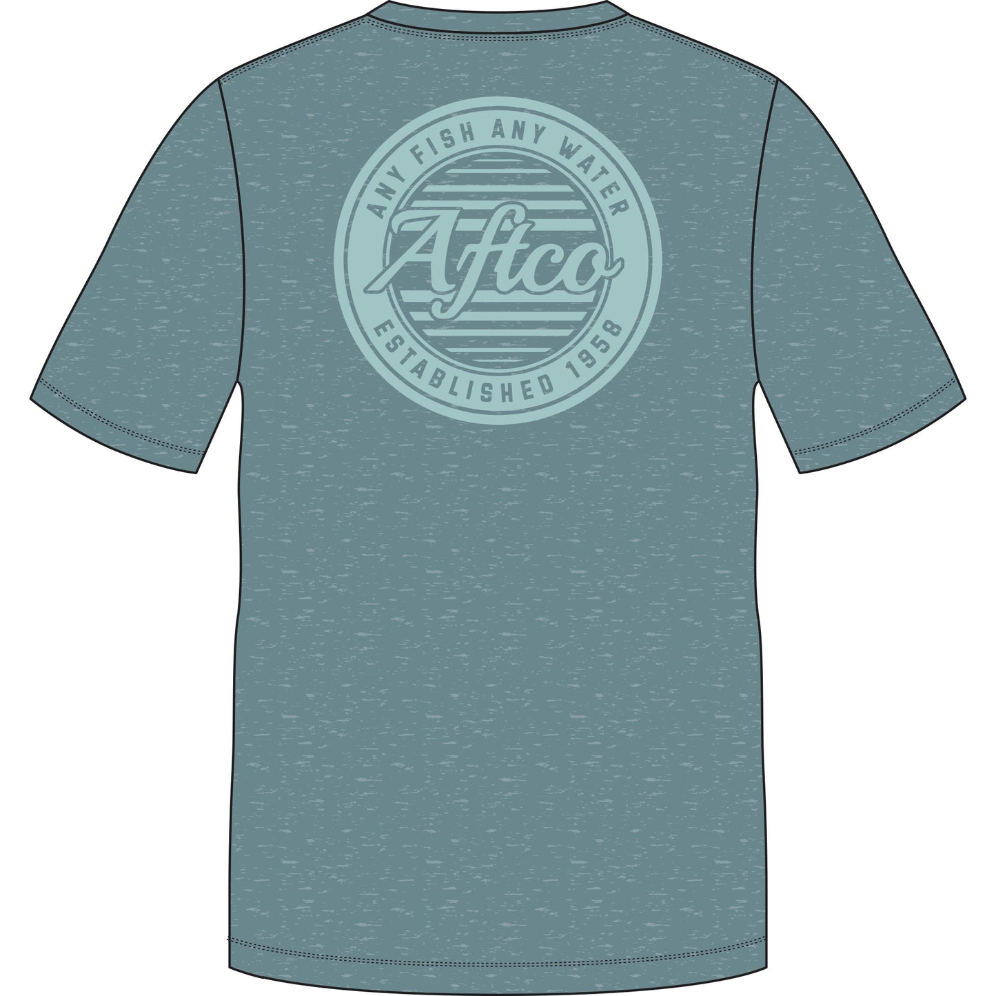 Aftco Ocean Bound UPF SS Shirt - Arctic Heather