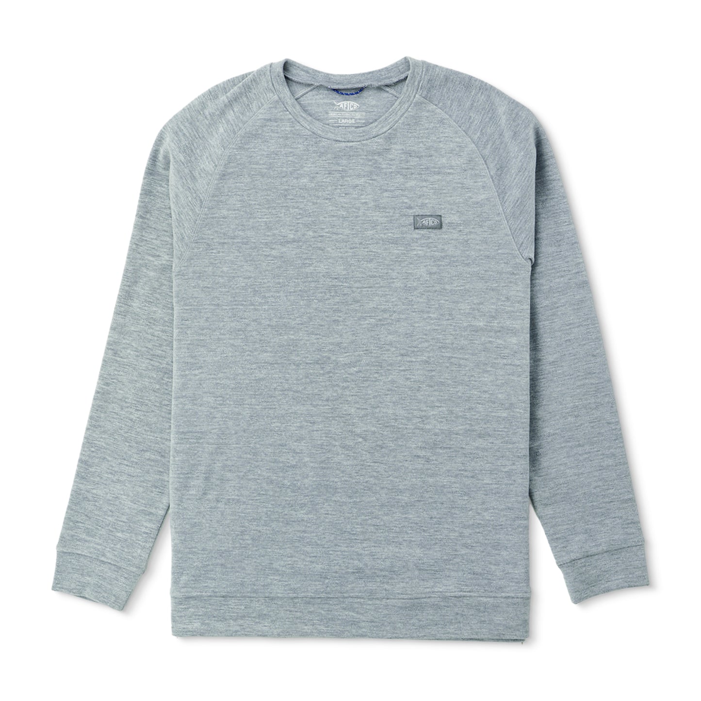 Aftco Coastal Layer Crew - Steel Heather