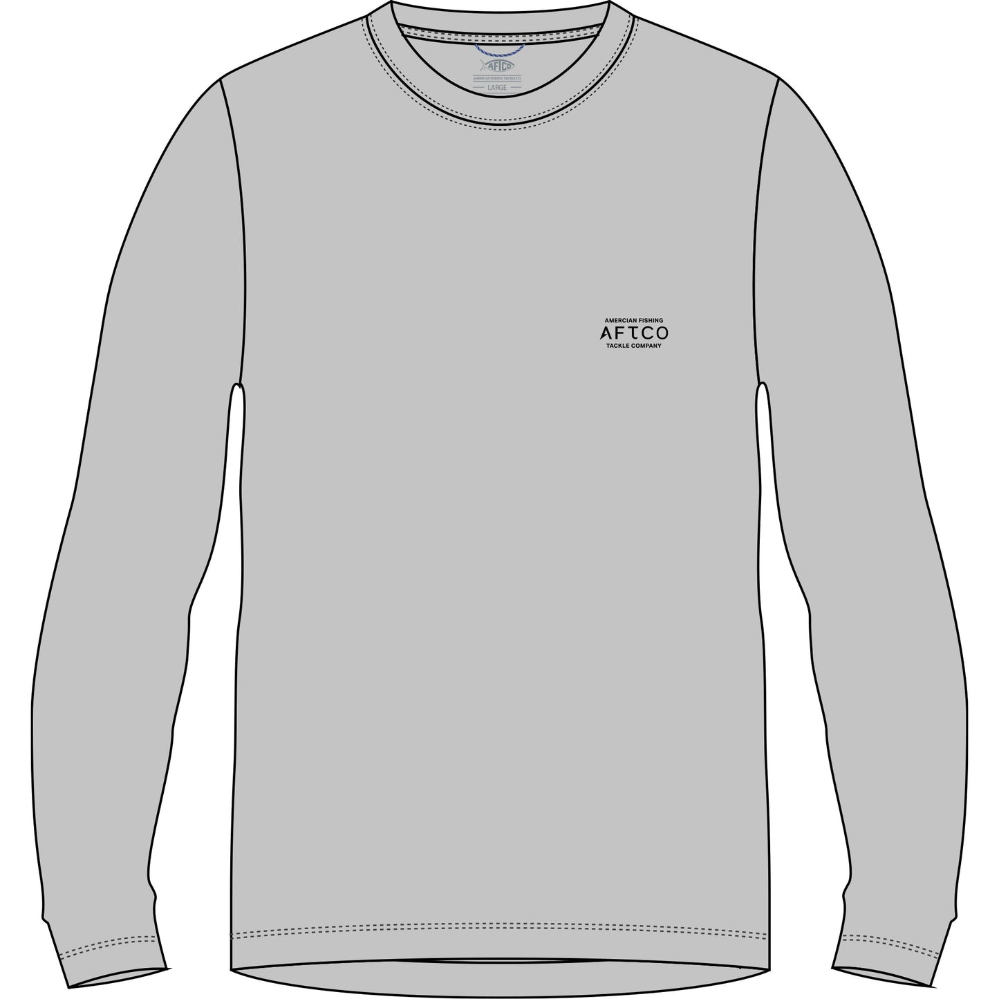 Aftco Shield UVX LS Shirt - Athletic Heather