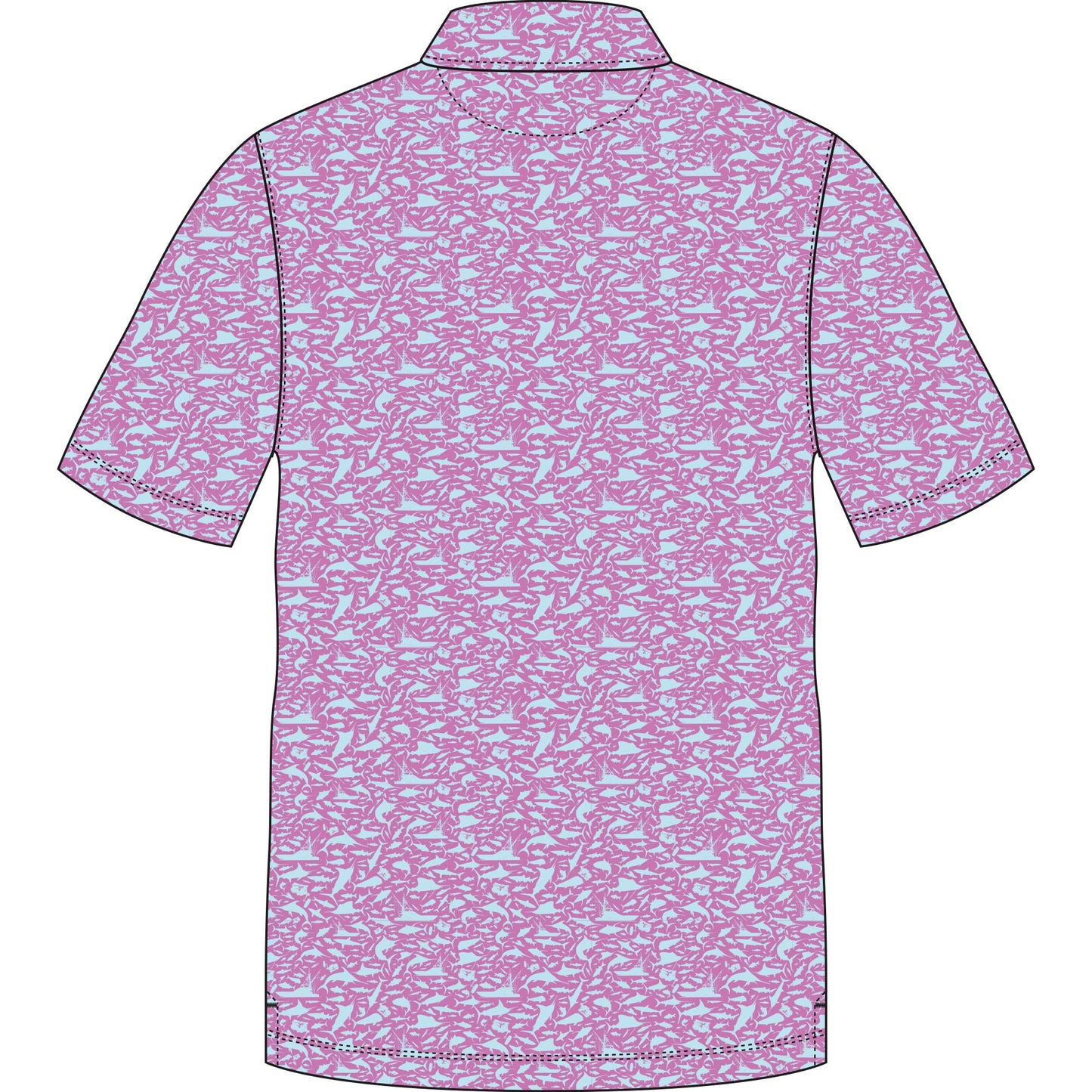 Aftco Boatbar Polo - Wild Rose