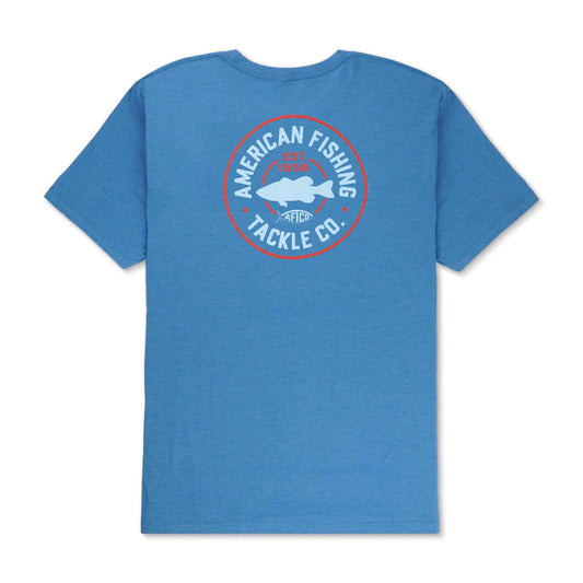 Aftco Black Sea S/S Fishing Tshirt -Azure Heather