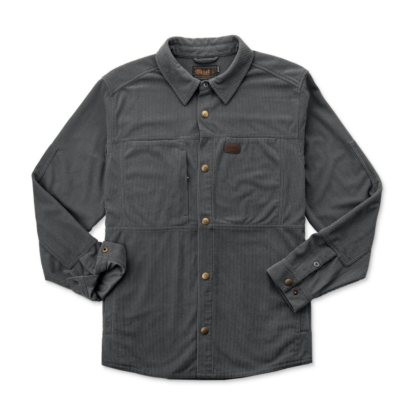 Marsh Wear The Delano Corduroy Shacket - Iron