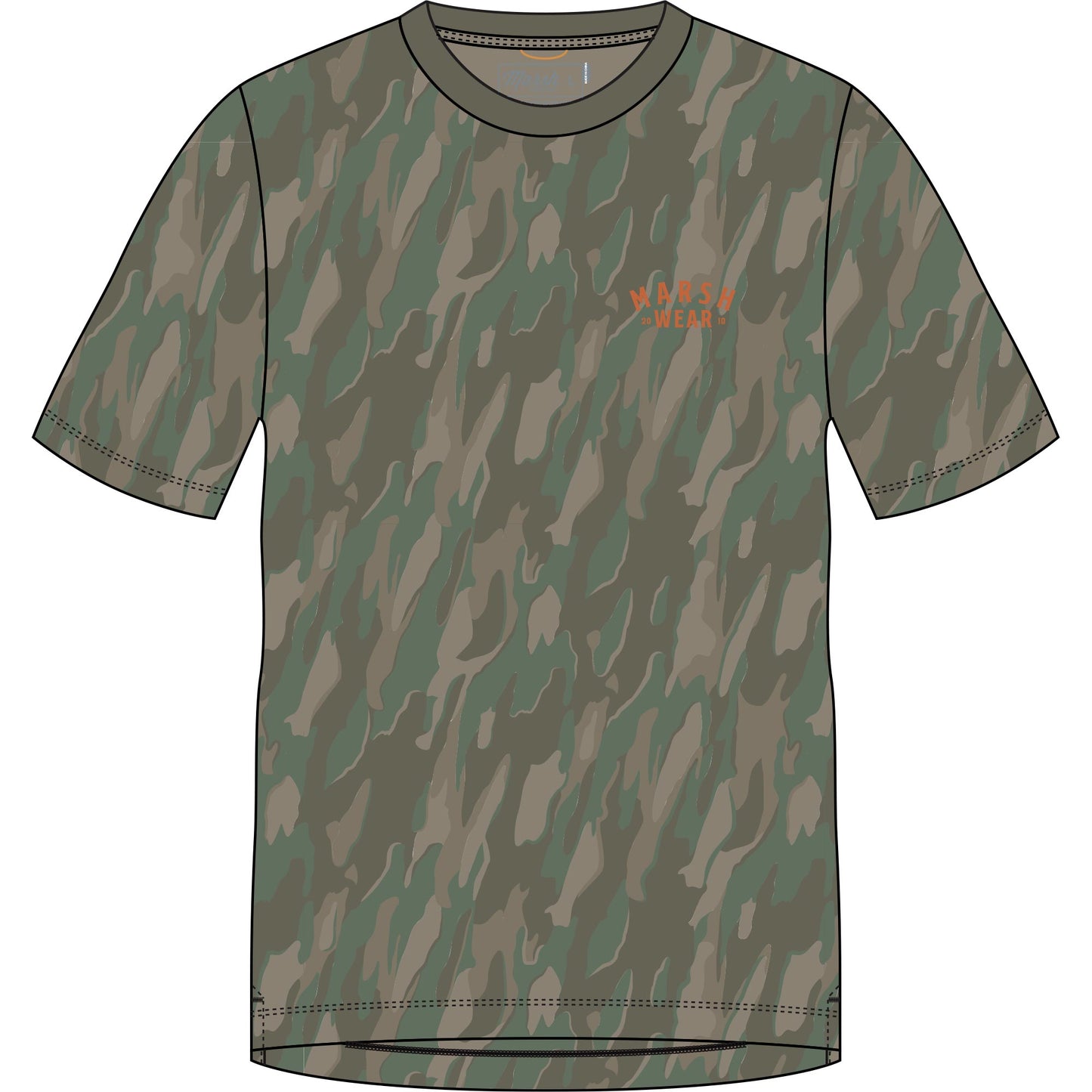 Marsh Wear Stackhouse Hagood SS Tee - Thyme Lowland Camo