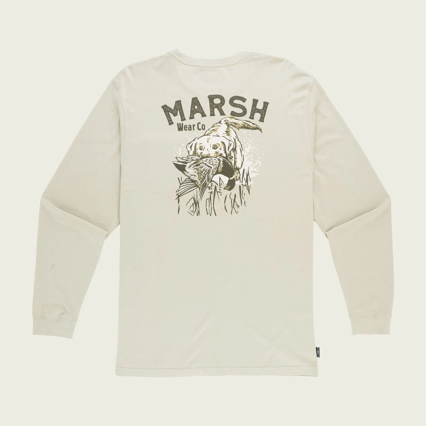 Marsh Wear Red Catch LS Shirt- Stone