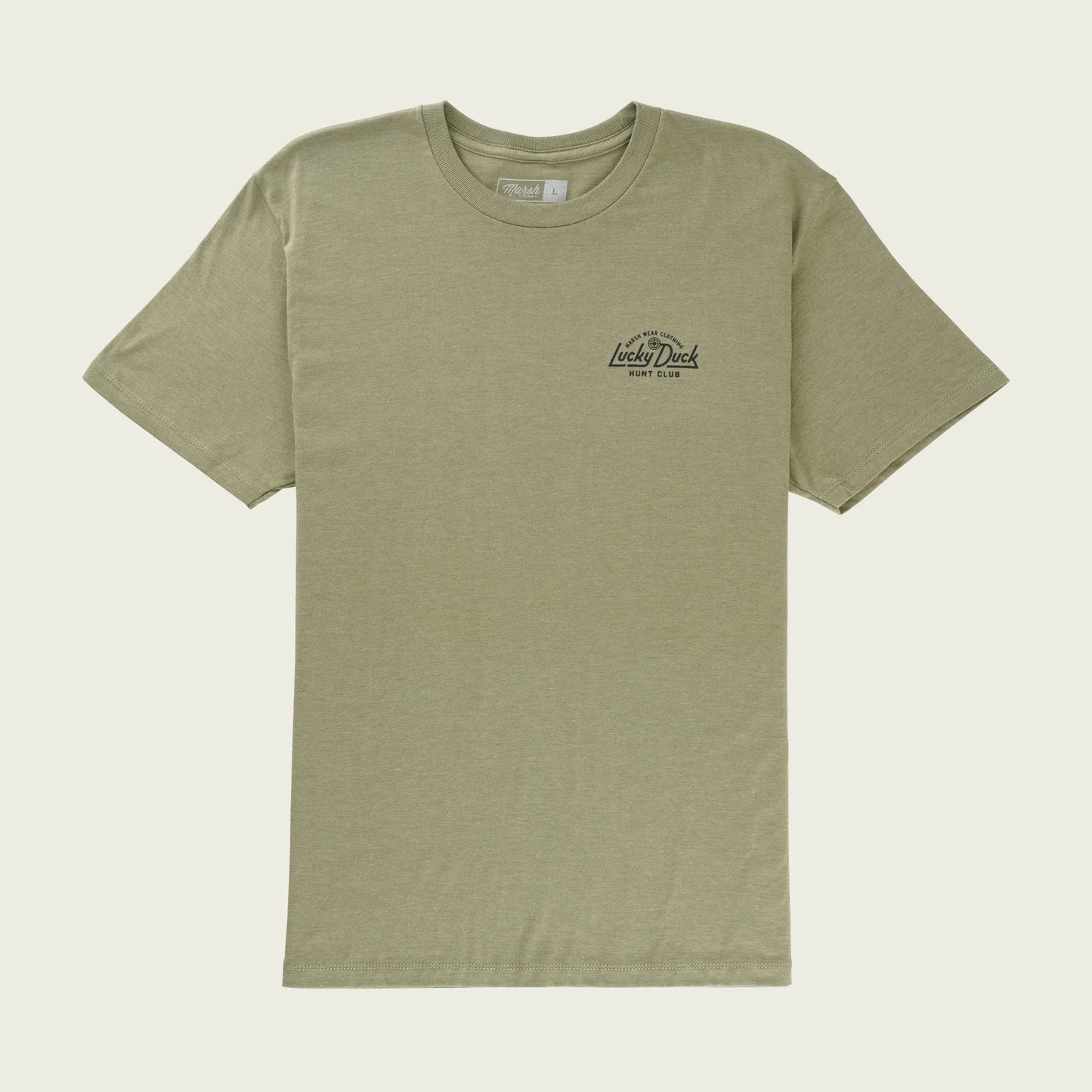Marsh Wear Lucky Duck SS Shirt-Light Olive Heather