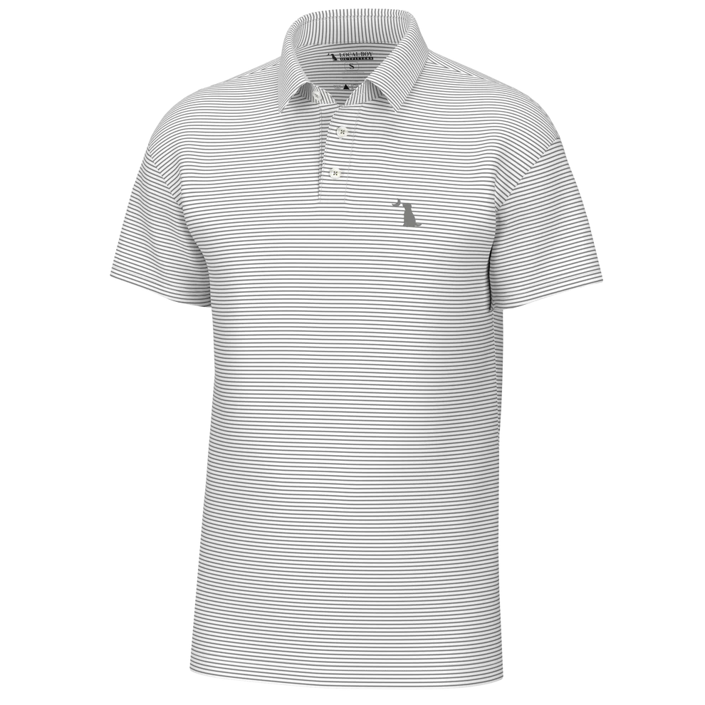 Local Boy Driftwood Polo -Cool Gray
