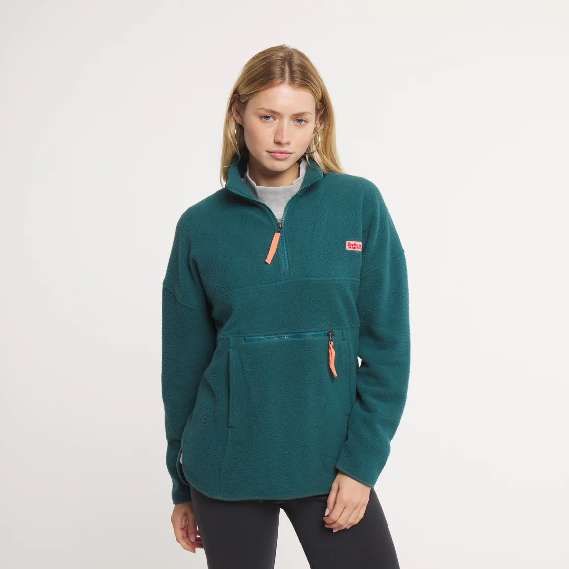 Southern Marsh Ashton Marsupial Fleece Pullover Dark Green
