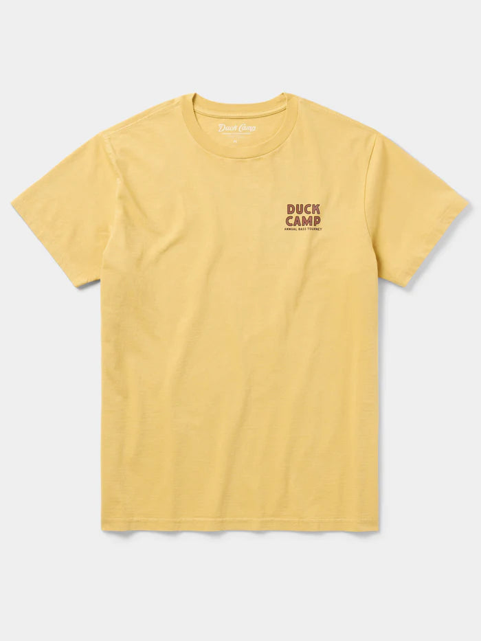 Duck Camp Bass Tourney Tee - Mustard