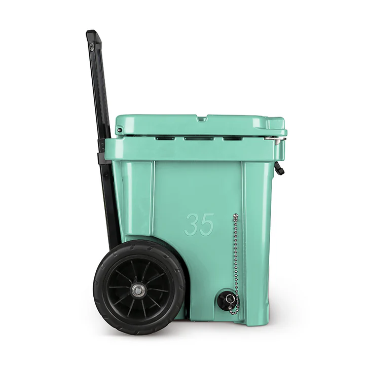 Yukon Outfitters Party wagon 35QT Wheeled Hard Cooler - Seafoam