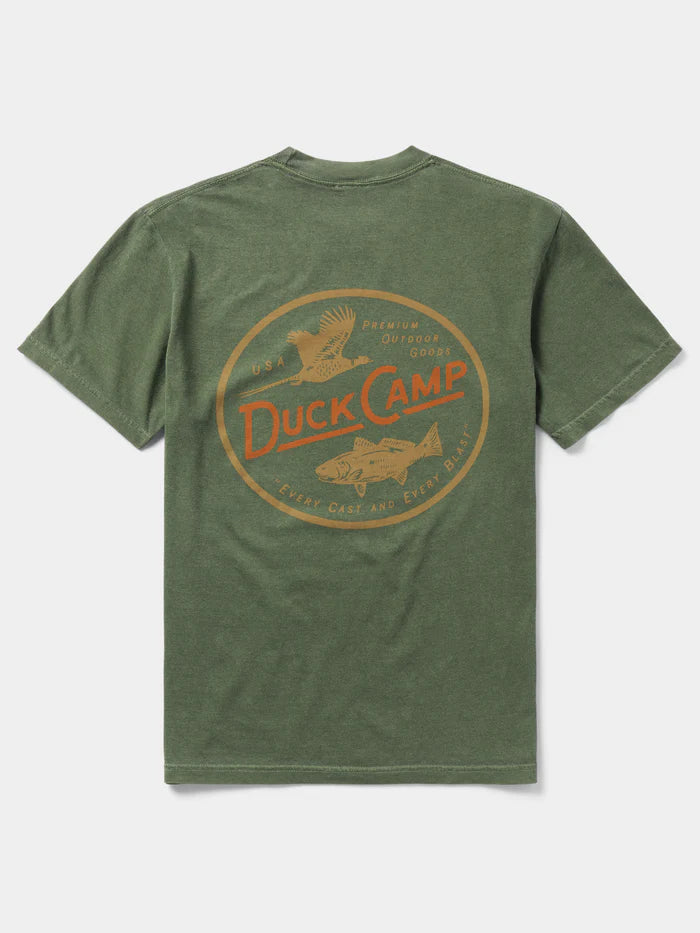 Duck Camp Pheasant Redfish Tee - Willow