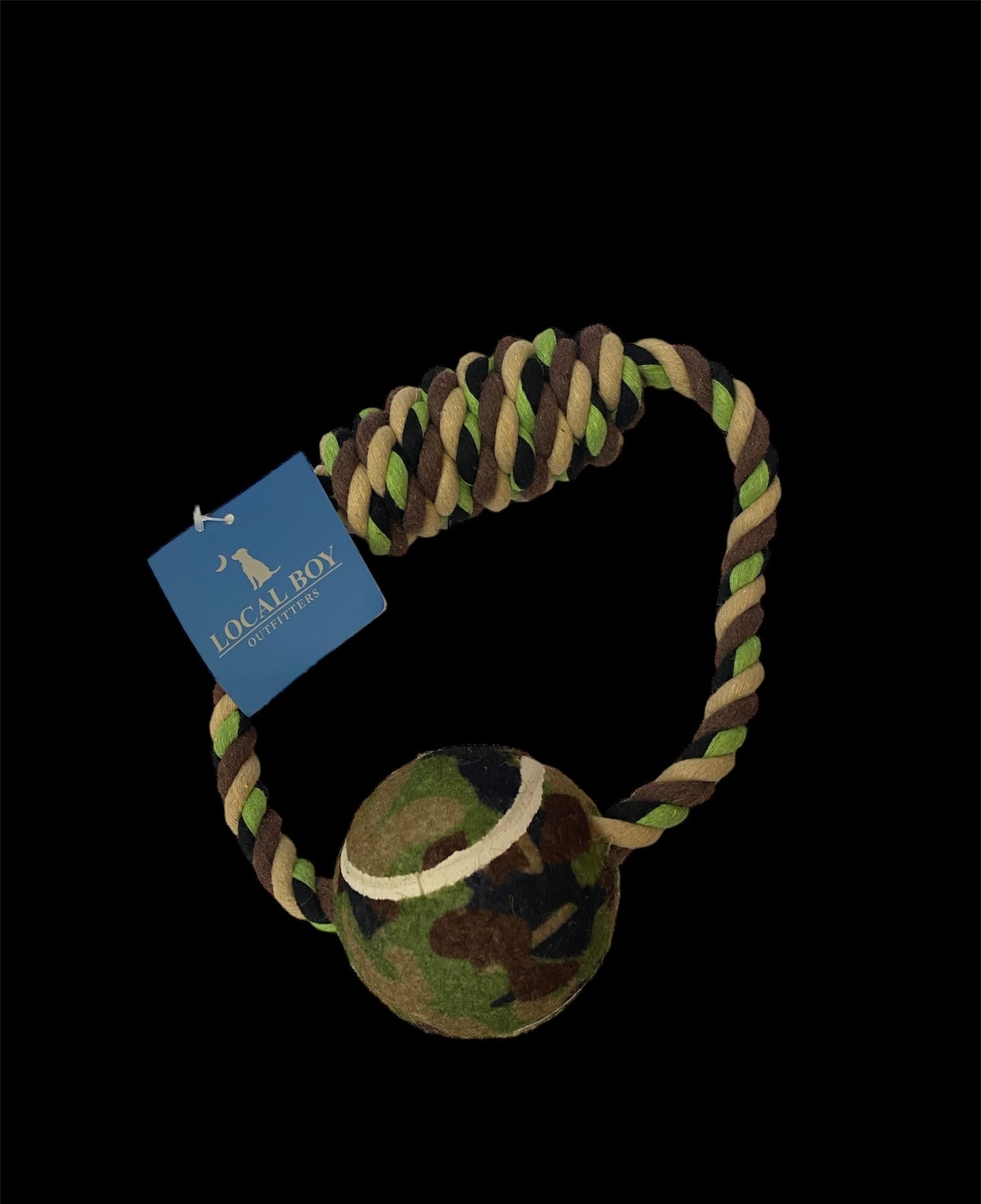 Local Boy Camo Rope Circle Dog Toy - Multicolor