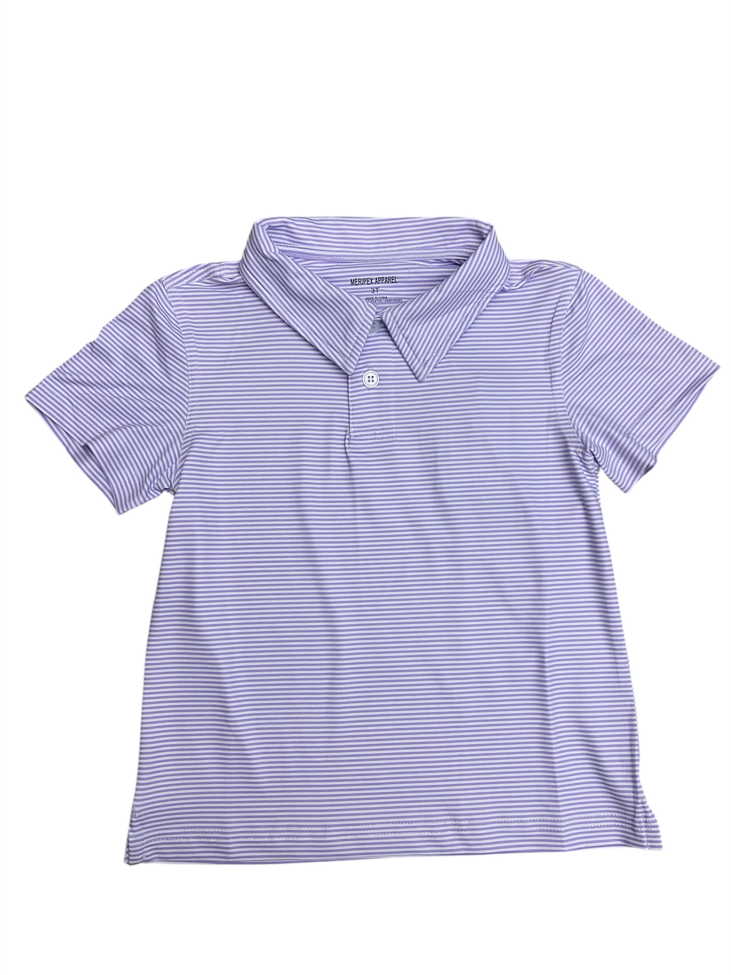 Meripex Youth Micro Purple/White Polo