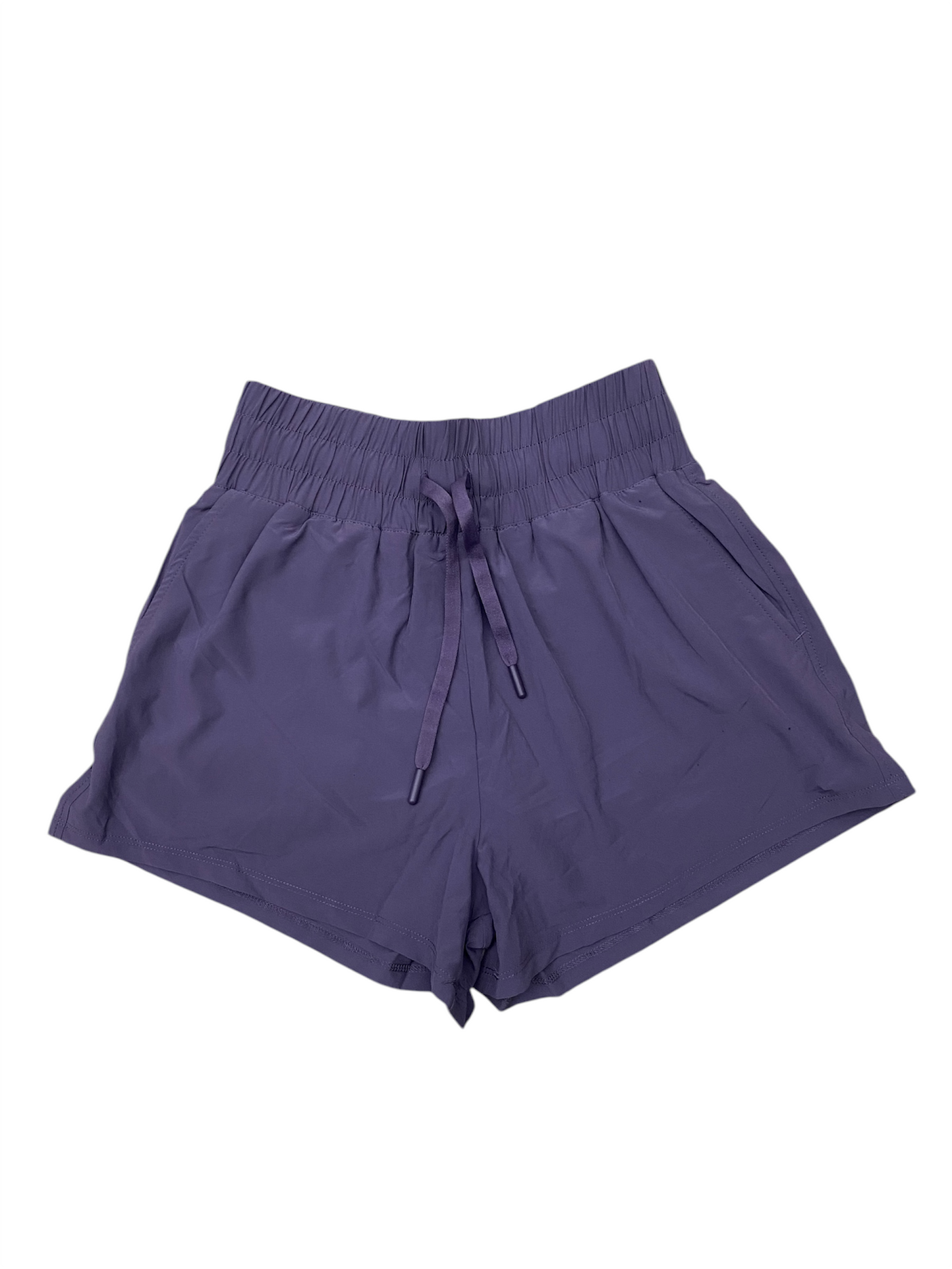 Meripex Womens High Waisted Shorts - Eggplant