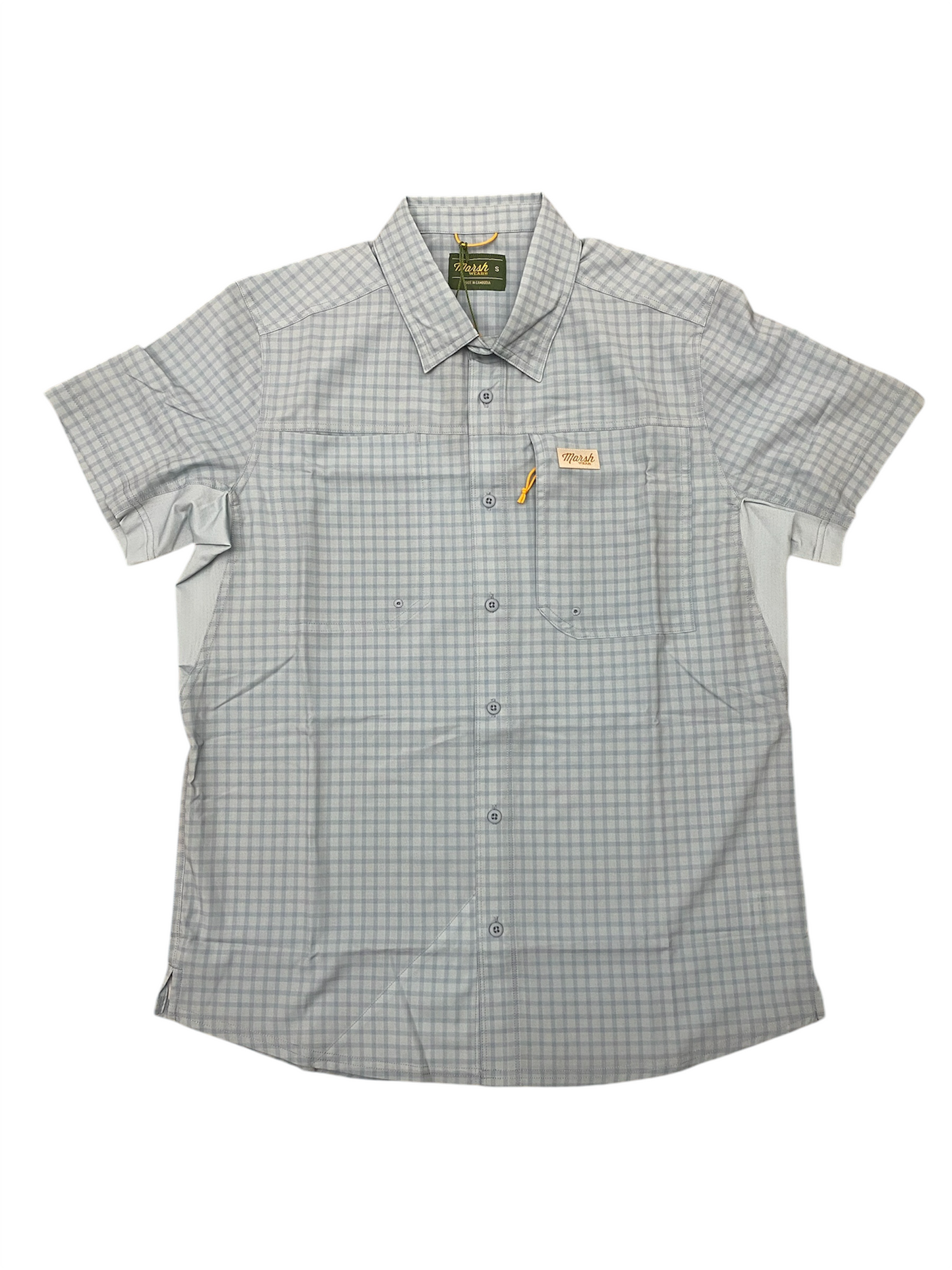 marsh wear Lenwood Hagood Tech Button Up - Cloud