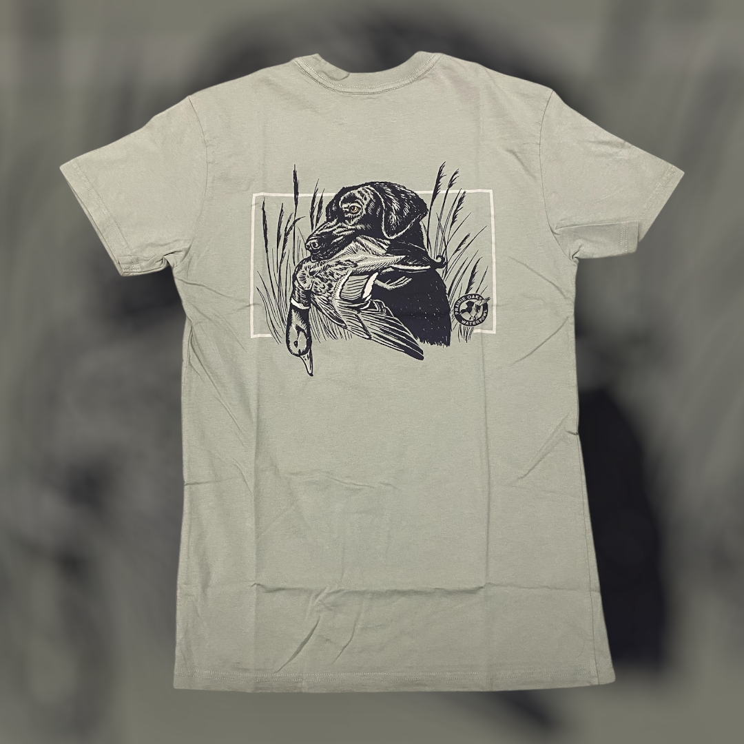 Prairie Oaks Waterfowl Hold Tee - Seagrass
