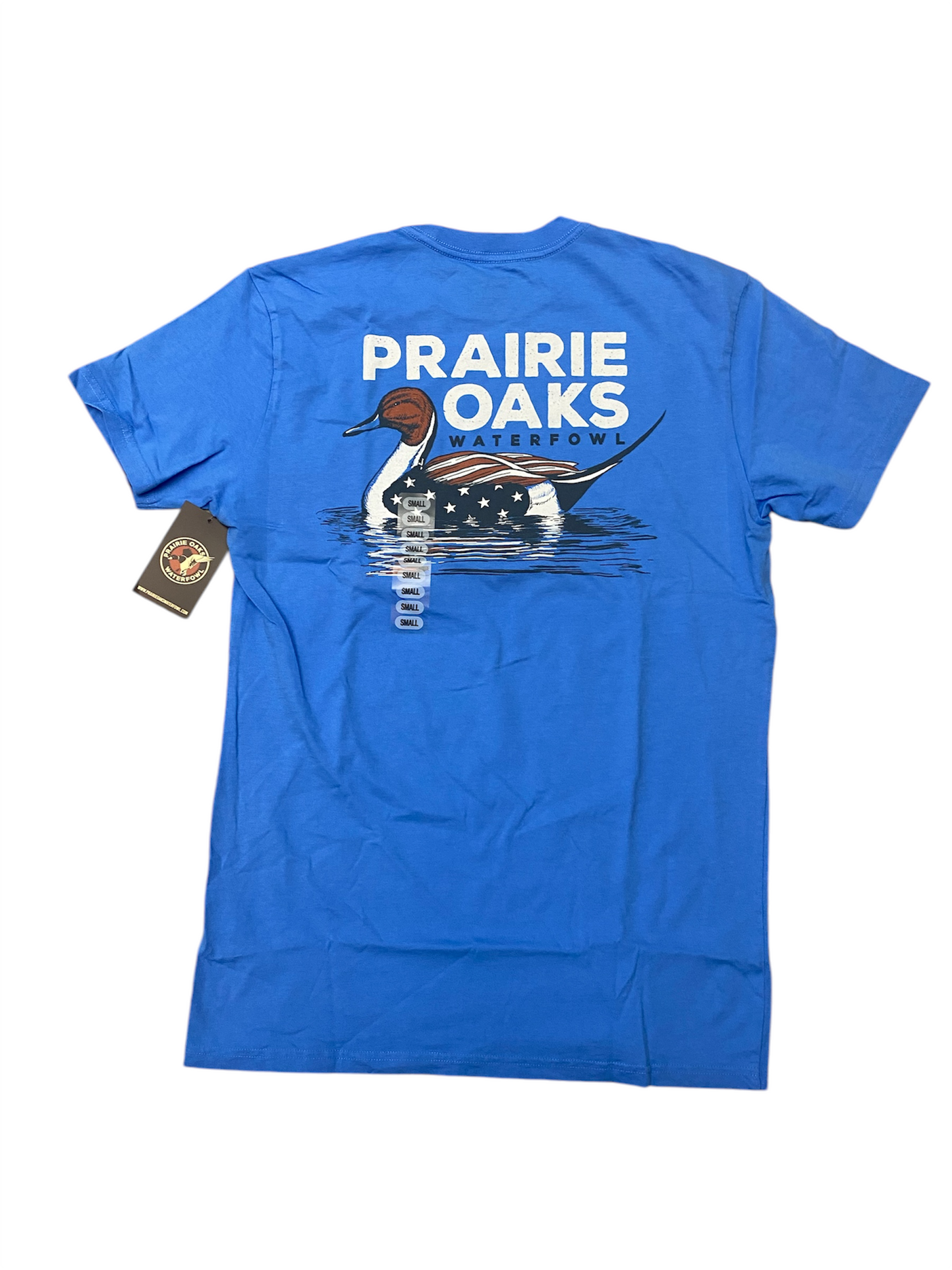 Prairie Oaks Waterfowl American Decoy Tee - Azure