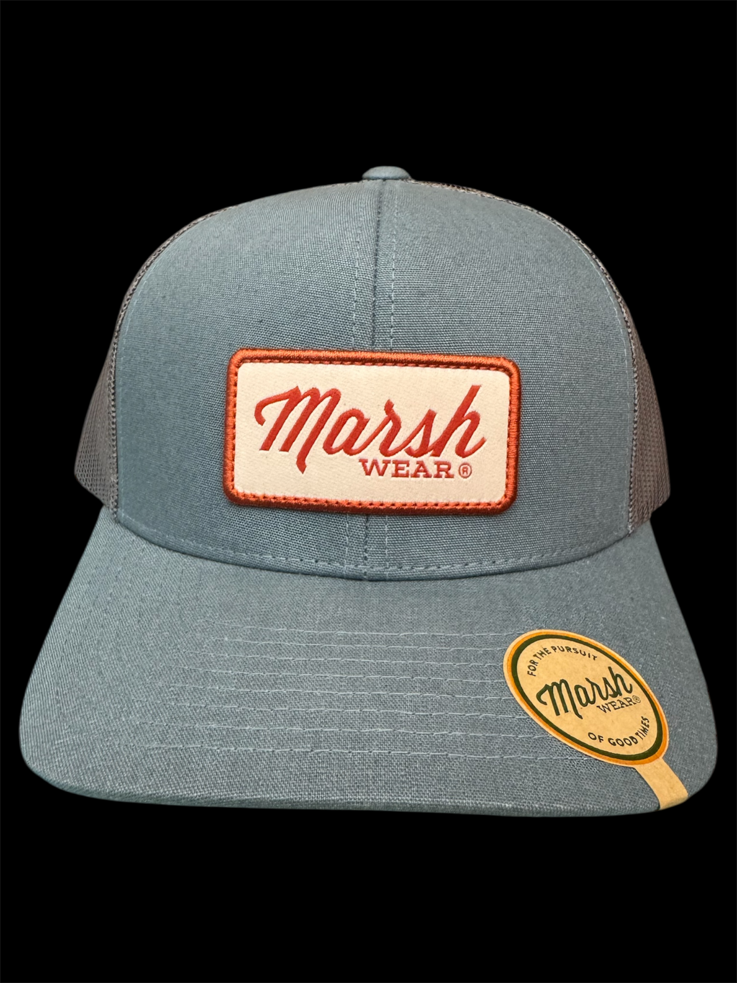 Marsh Wear Script Trucker - Niagara Mist