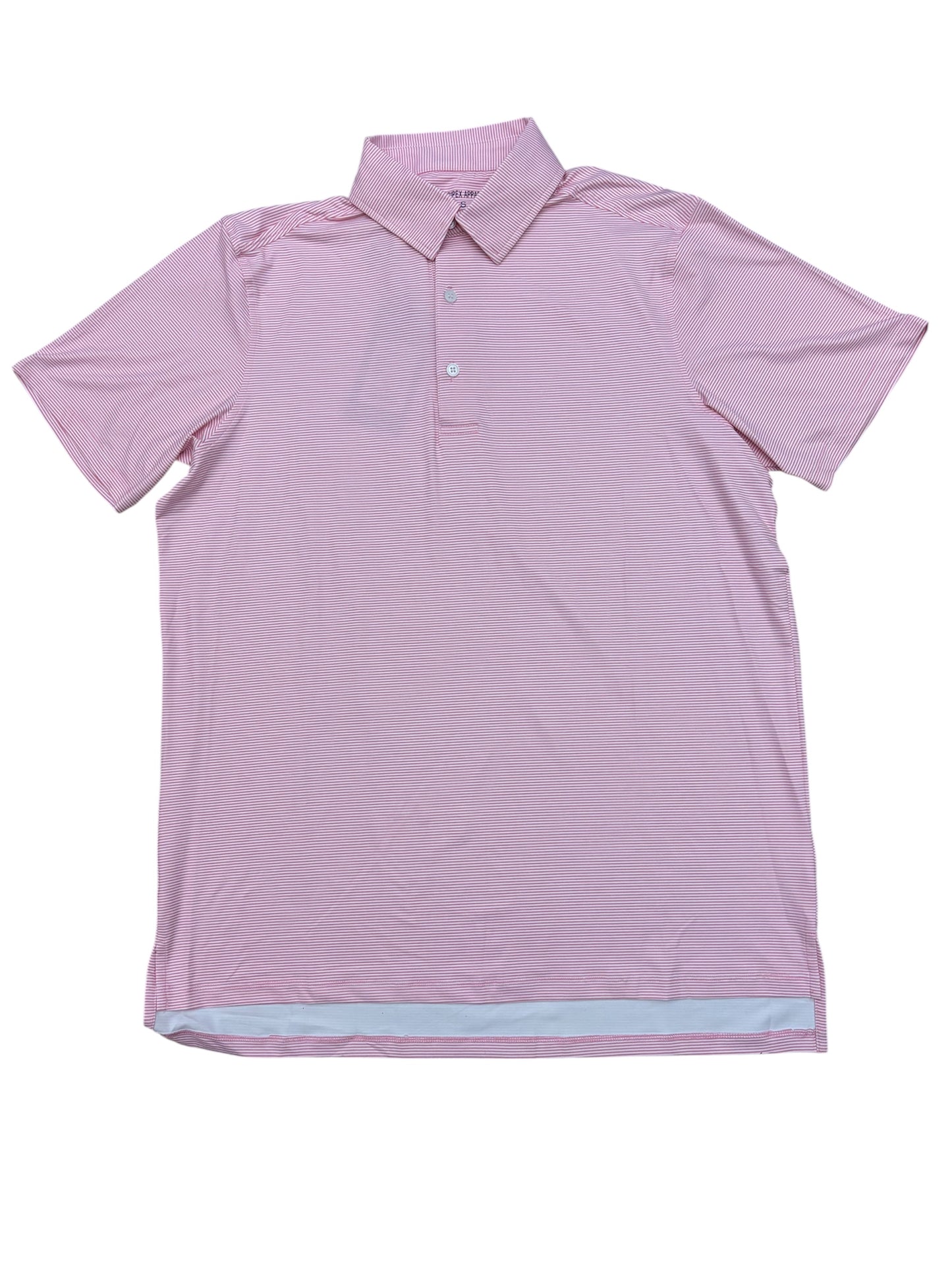 Meripex Mens Micro Polo - Pink/White