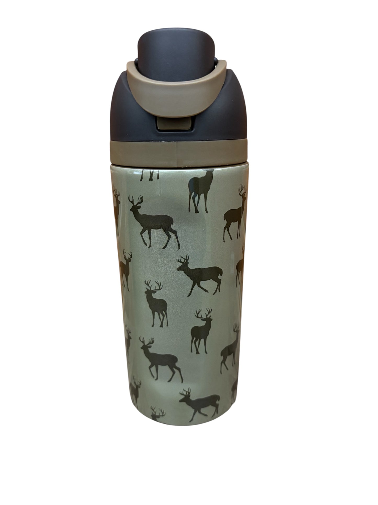 Jane Marie Kids 16oz Water Bottle With Straw Cap - Buck Wild