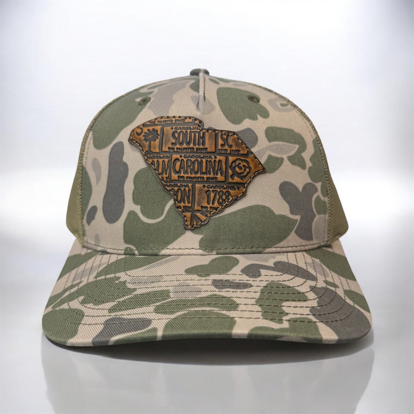 Zep-Pro Old School Green Camo Hat - SC Map