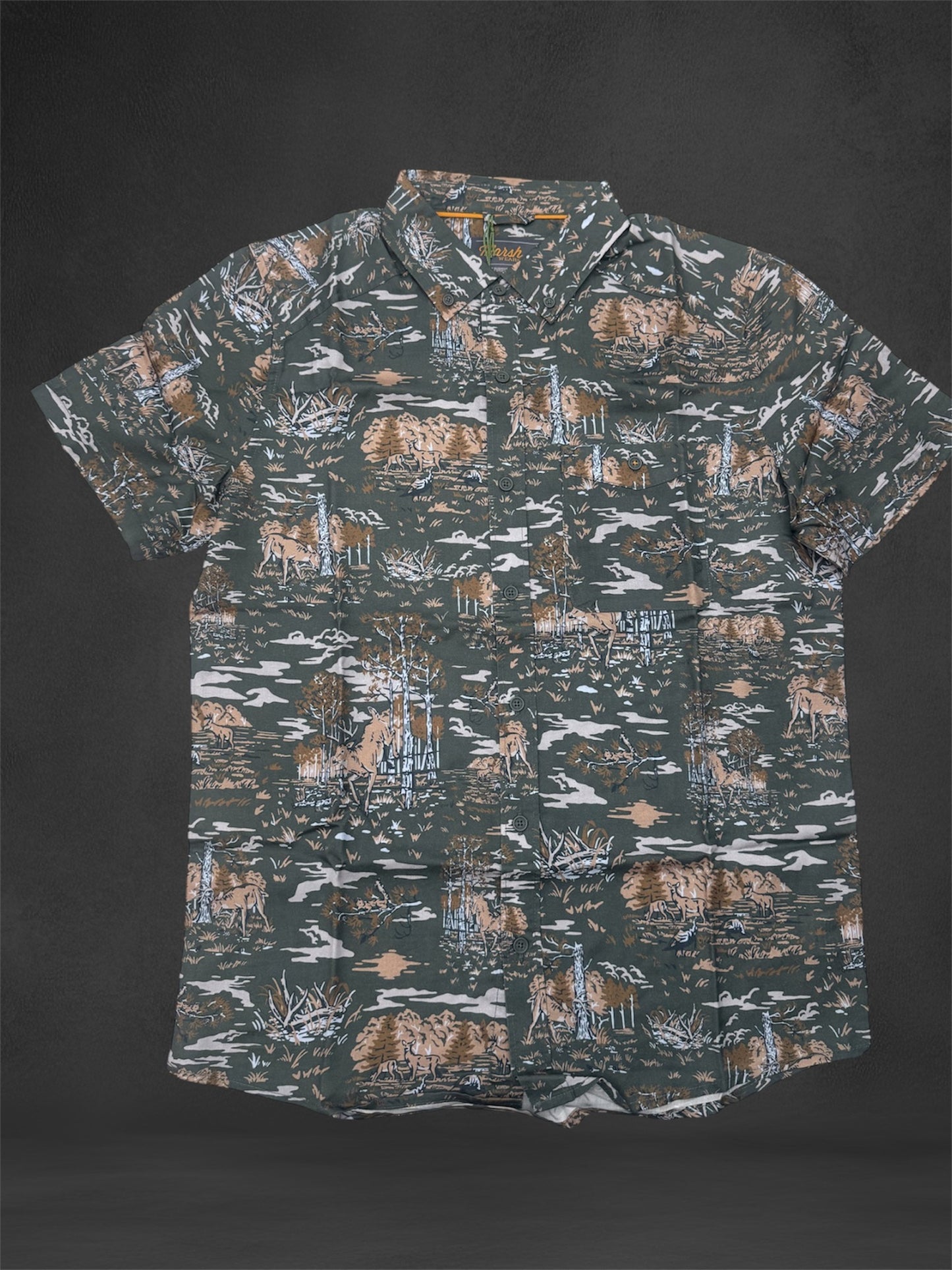 Marsh Wear Hagood Woven Button Up - Forest