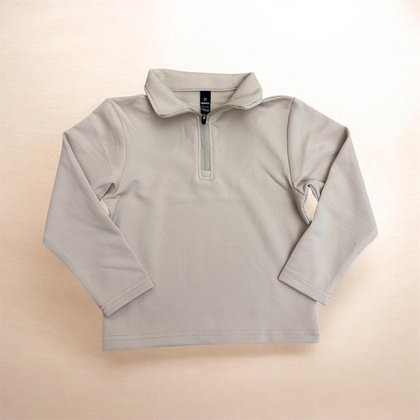 Meripex Kids Elevate Quarter Zip Shirt - Khaki
