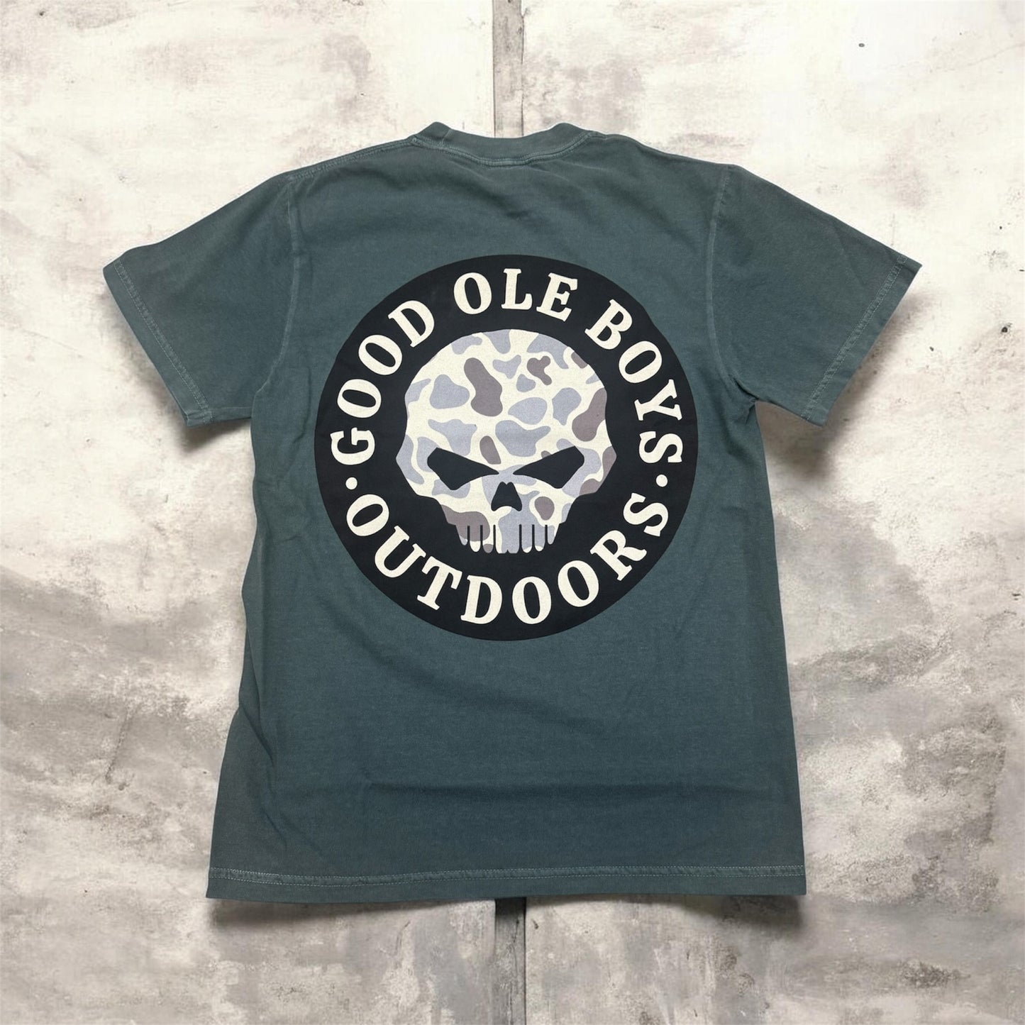 Good Ole Boys Skull Circle Patch Tee