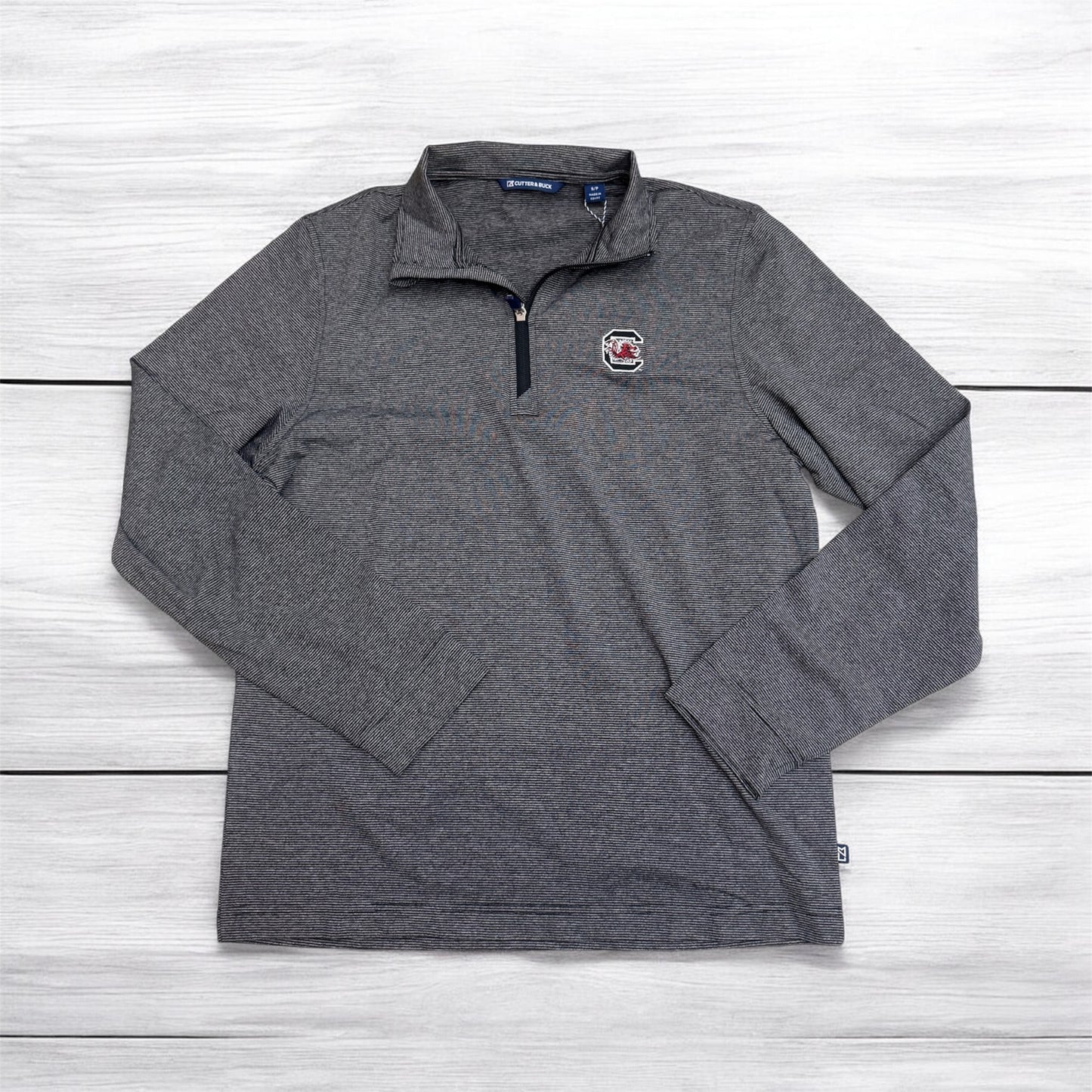 Cutter & Buck Adapt Eco Stripe 1/4 Zip - Gamecocks