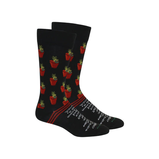 Brown Dog Poppy Socks - Black