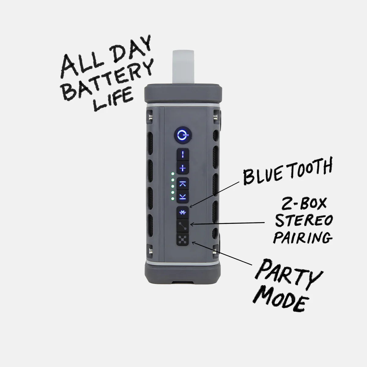 Turtlebox Ranger Waterproof Speaker - Gray