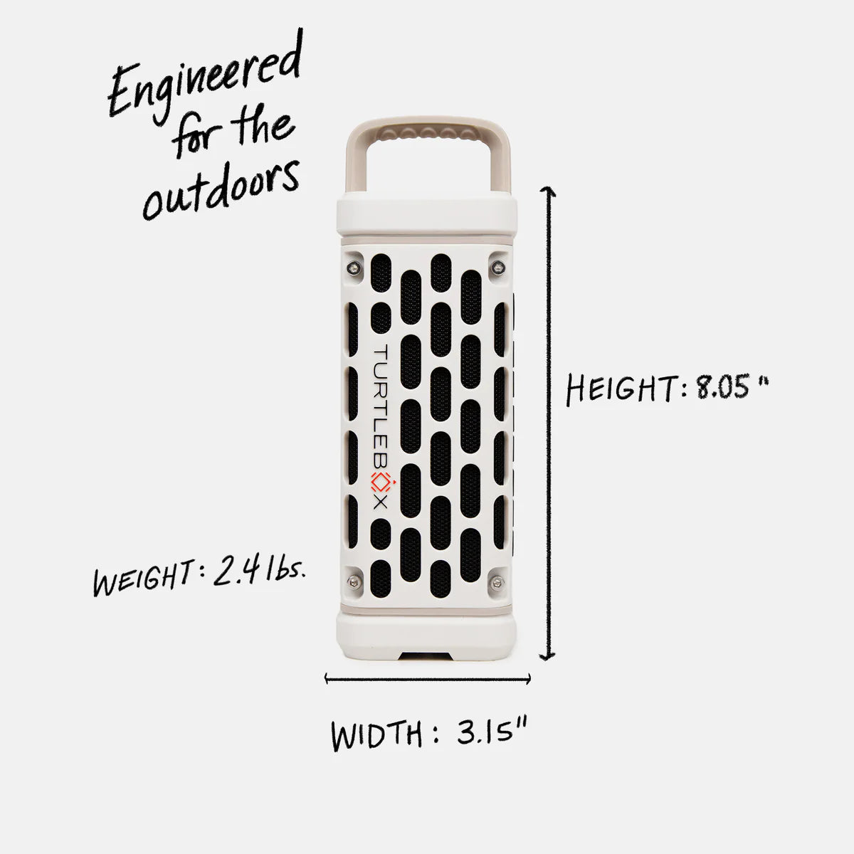 Turtlebox Ranger Waterproof Speaker - Ivory