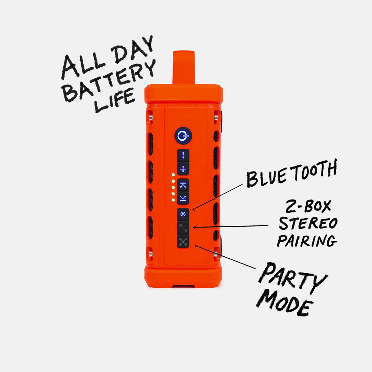 Turtlebox Ranger Waterproof Speaker - Orange
