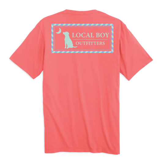 Local Boy Rope Plate Tee - Coral
