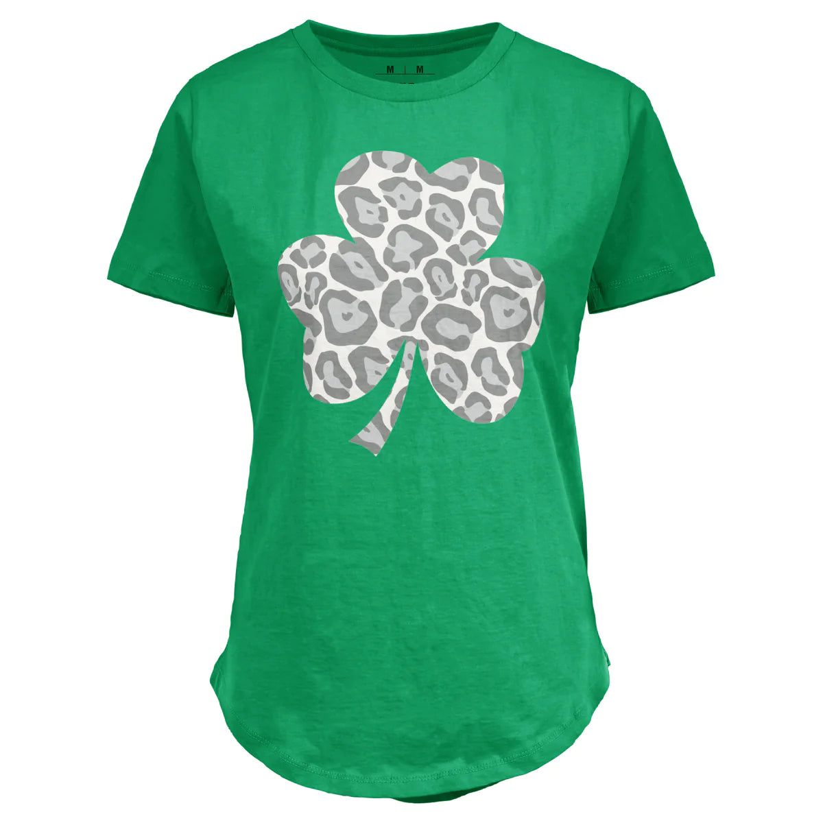 Royce Leopard Shamrock Rounded Bottom Tee