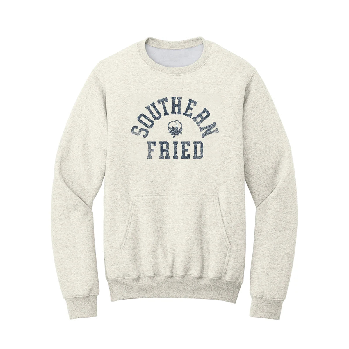 SoFriCo. Crewneck with Pouch Heather Oatmeal