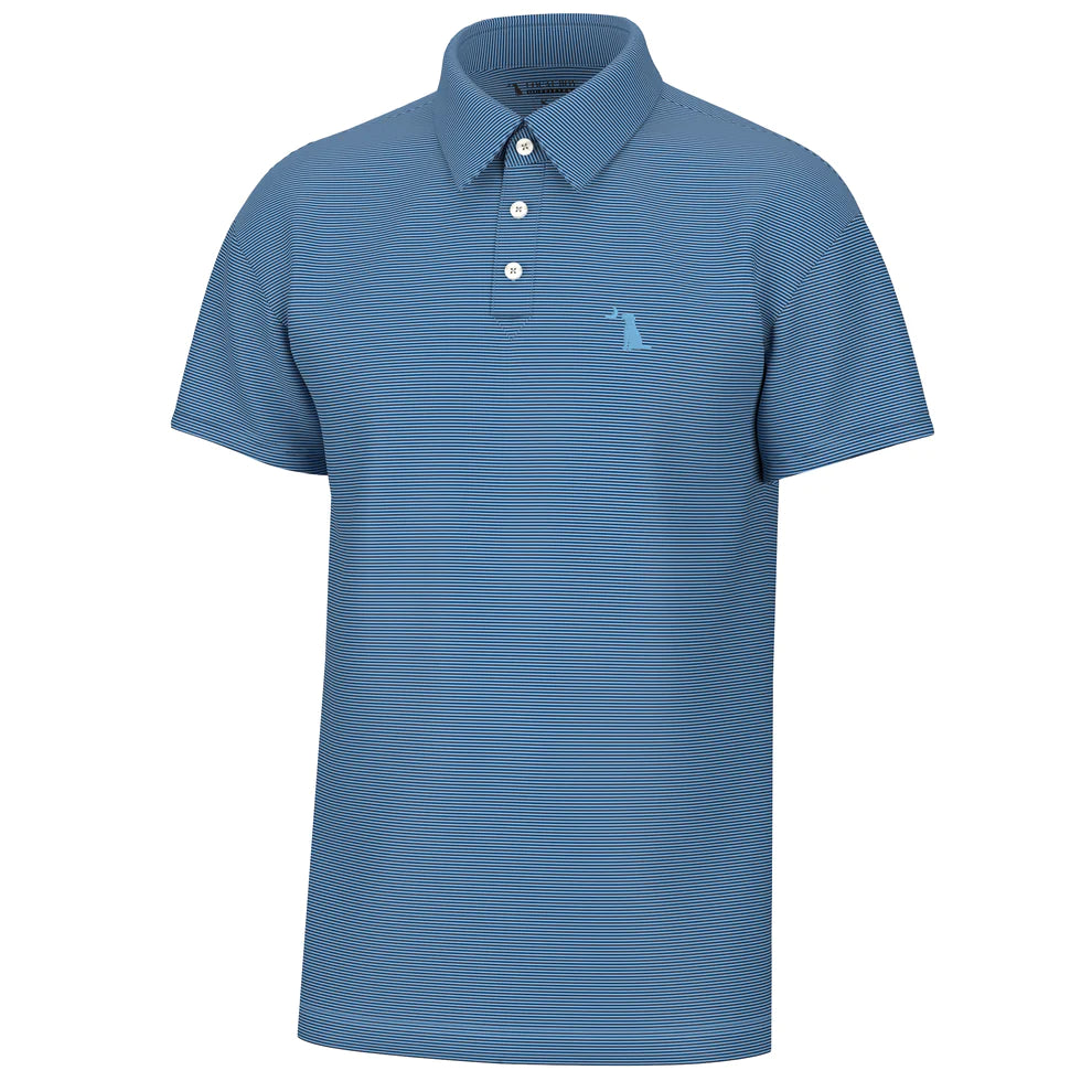 Local Boy Palm Polo - Navy/Light Blue