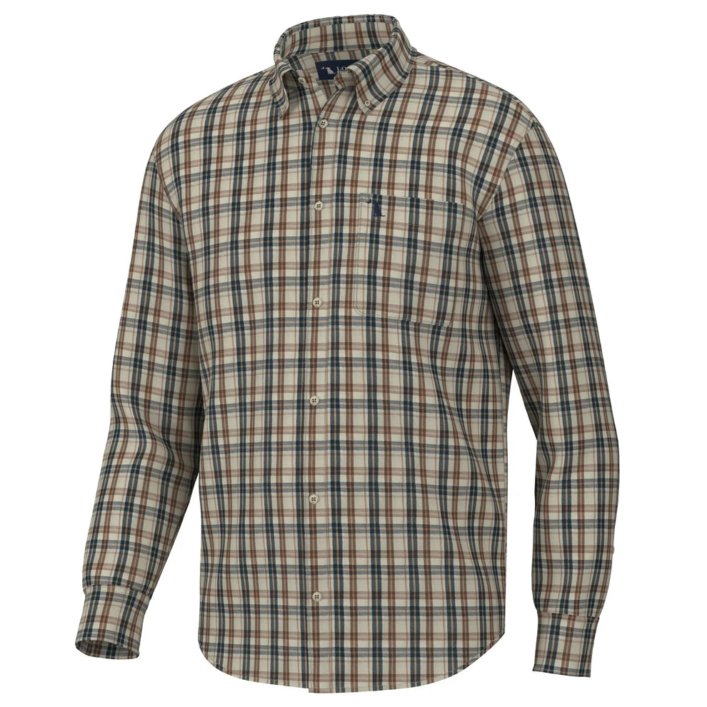 Local Boy Scott Dress Shirt - Beige/Navy/Rust