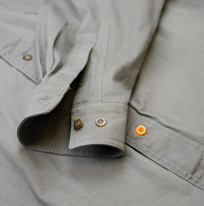 Over Under South Platte Button Up Shirt- Pewter