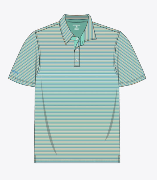 SSCO Youth Crestline Striped Polo - Tropical Twist