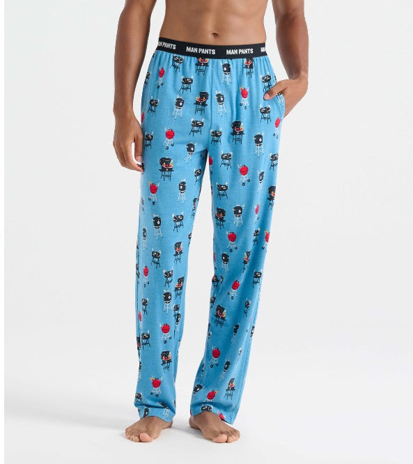 LBH Flaming BBQS Man Pants - Blue