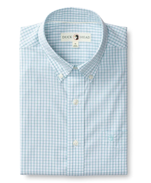 Duck Head Performance Poplin Sport Shirt Casey Plaid - Meadowbrook