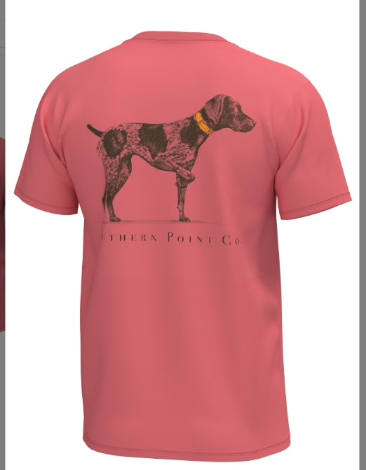 Southern Point Greyton Detail Tee - Coral