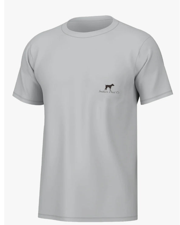 Southern Point Turkey Fan Mount Short Sleeve Tee - Grey