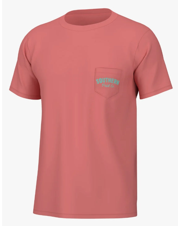 Southern Point Original Dog Logo Short Sleeve Tee - Cranberry