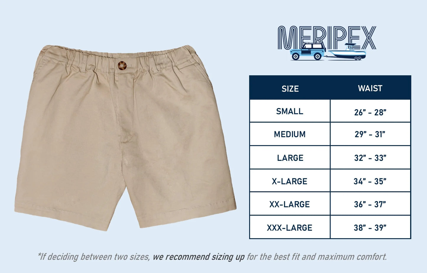 Meripex 5.5' Stretch Shorts - Carolina Blue